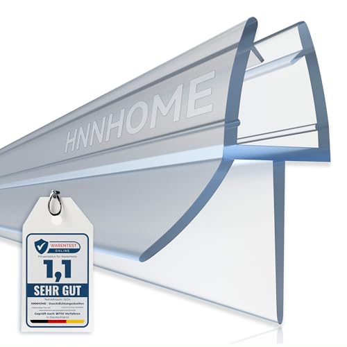 HNNHOME 2 x 870 mm Premium Duschtürdichtung für Glastürstärken von 4-6 mm, wasserabweisende Duschdichtung für einen Spalt bis 18 mm, Ersatz-Duschkabinen-Dichtung von HNNHOME