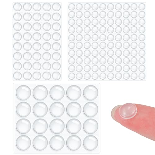 160 Stück Selbstklebende Türpuffer – HNR Transparente Silikonpuffer für Möbel, Schubladen, Küchenschränke, Deko und Wandschutz (Verschiedene Größen) von HNR