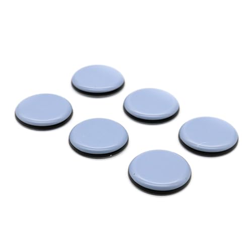 HNR 20 Stück Möbelgleiter, 40mm PTFE Teflon Selbstklebende Möbelgleiter aus, Selbstklebende Gleitpads für Teppichböden und Hartböden (Runde) von HNR