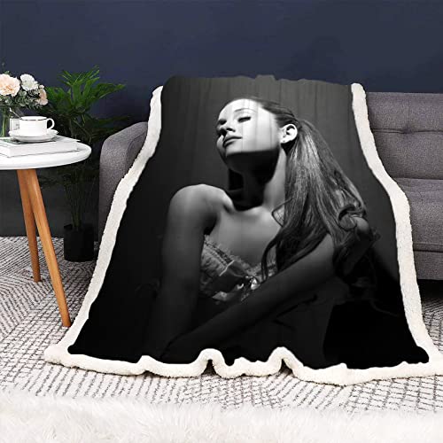 HNSRYLQX Anime Decke Ariana Kuscheldecke Blanket 3D Druckt Wohndecke Sofadecke Couchdecke Fleecedecken, Für Erwachsene Und Kinder (5,150 x 200 cm) von HNSRYLQX