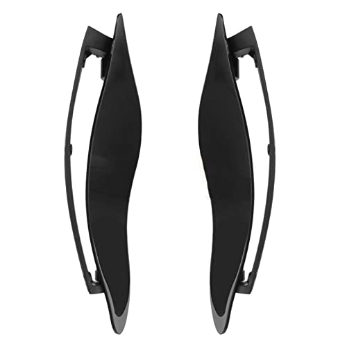 Motorrad Windabweiser Motorradverkleidung Seitenflügelabweiser Für Harley Für Touring Für Electra Für Straße Für Tri Für Glide 2014-2020 Motorrad Windschutzscheibe (Color : Nero) von HNTFSM