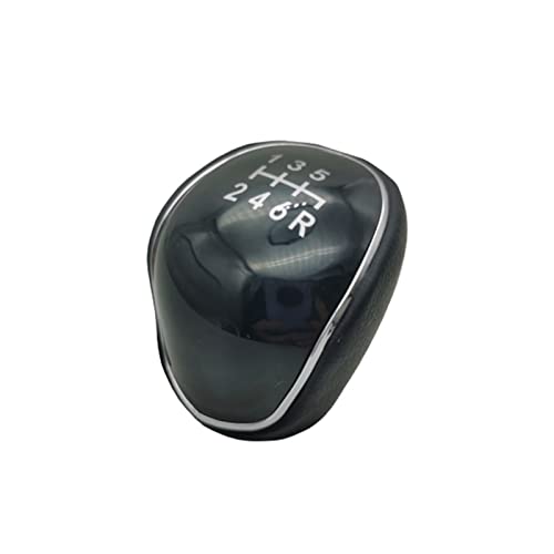 Schaltknauf 5 6-Gang-Schaltgetriebe-Schaltknopf-Stickhebel Für Ford Für Mondeo MK3 MK4 IV 4. Für Focus MK2 MK3 Automatik Schalthebel (Farbe : 6-Gang) von HNTFSM
