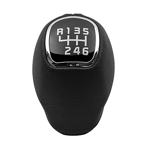 Schaltknauf Auto Leder Manueller Stick Schaltknauf Hebel Shifter 6 Geschwindigkeit Für Kia Für Sportage 2011-2016 Automatik Schalthebel (Farbe : 6-Gang) von HNTFSM