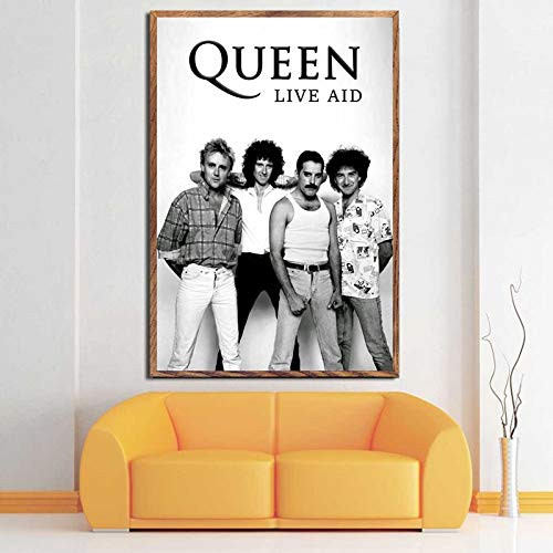 HNTHBZ Freddie Mercury Queen-Musiker-Kunst-Plakat Leinwand-Malerei Wandbild Home Decor Poster und Drucke (Color : 0002, Size (Inch) : 50x70 cm Unframed) von HNTHBZ