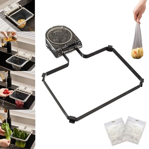 Spülbecken Sieb mit Saugnapf, Abfluss Filterkorb für Küchenspüle mit Netz, 100 Stück Filternetzbeutel, Küchenspüle Müllfiltergestell mit Saugnapf, zusammenklappbares Spülbecken-Abflussregal (06) Spülbecken Sieb mit Saugnapf, Abfluss Filterkorb für Küchenspüle mit Netz, 100 Stück Filternetzbeutel, Küchenspüle Müllfiltergestell mit Saugnapf, zusammenklappbares Spülbecken-Abflussregal (06) von HNTKGME