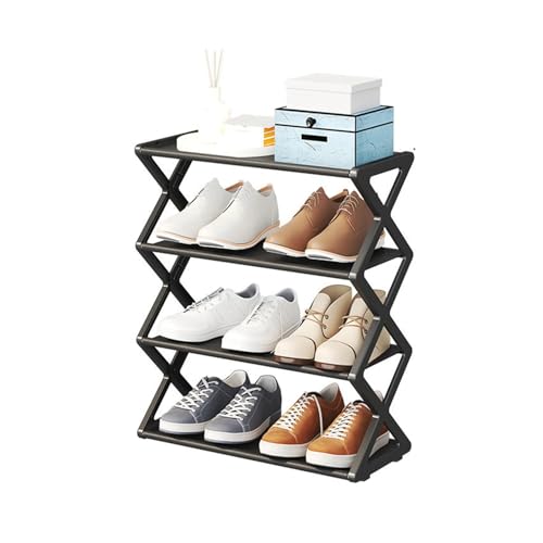HNULGVI Schuhablage Faltbares Schuhregal, platzsparend, stehender Schuhaufbewahrungs-Organizer for Schrank, Flur, Eingangsbereich, Schlafzimmer(3117240215811) von HNULGVI