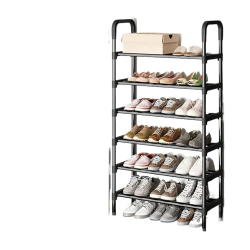 HNULGVI Schuhablage Mehrschichtiges Schuhregal, Multifunktions-Haushalts-Staubschutzboxen, platzsparende und einfache Schuhregale, Schuhschränke(6 Layers) von HNULGVI