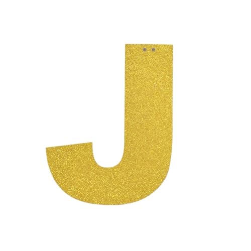Happy Birthday Girlande Alphabet Gold Glitter Papier hängen Party Flaggen Girlande Dekoration(Color3,4 inches) von HNULGVI