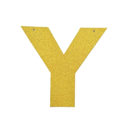 Happy Birthday Girlande Alphabet Gold Glitter Papier hängen Party Flaggen Girlande Dekoration(PURPLE,8 inches) von HNULGVI