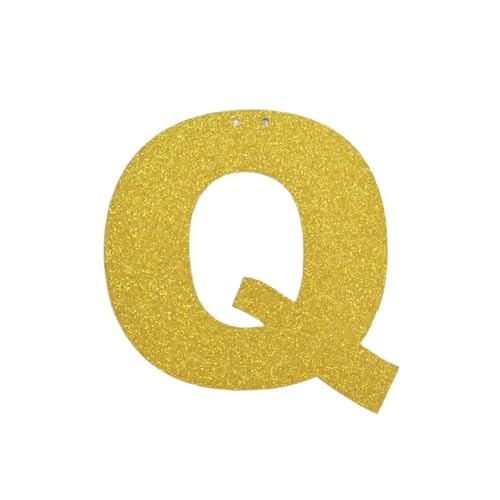 Happy Birthday Girlande Alphabet Gold Glitter Papier hängen Party Flaggen Girlande Dekoration(VIOLET,8 inches) von HNULGVI