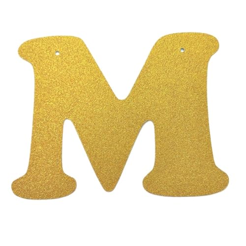 Happy Birthday Girlande Hochzeit Happy Birthday Party Dekorationen Papier Brief Banner(M,8 inches) von HNULGVI