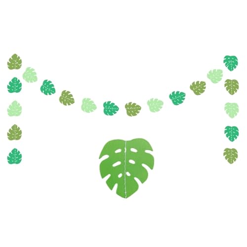 Happy Birthday Girlande Sommer tropischen Banner Strand Geburtstag Party Dekorationen(Light green) von HNULGVI
