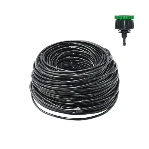 Pvc Schlauch 2m-50m 4/7mm 8/11 9/12mm Gartenbewässerung PVC-Rohr Mikrobewässerungsschlauch Sprinkler mit 1/2'' 3/4'' Gewindeanschluss(4I7 x 50m) von HNULGVI