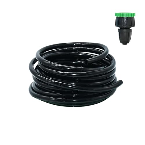 Pvc Schlauch 2m-50m 4/7mm 8/11 9/12mm Gartenbewässerung PVC-Rohr Mikrobewässerungsschlauch Sprinkler mit 1/2'' 3/4'' Gewindeanschluss(8I11 x 30m-01) von HNULGVI