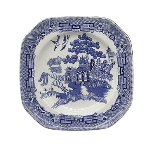 geschirrset Abendessen Set Elegante England Stil Ware Keramik Frühstück Platte Rindfleisch Gerichte Dessert Teller Suppe Schüssel(8.5 inch plate) von HNULGVI