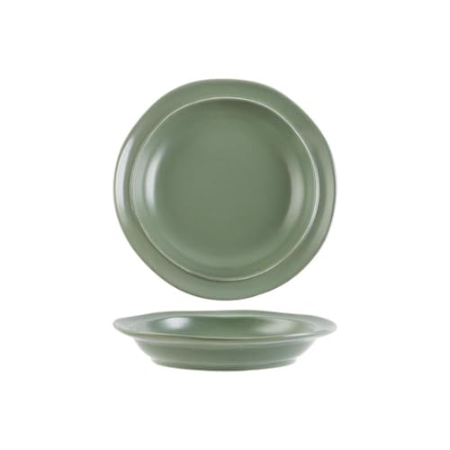 geschirrset Keramik Geschirr Löffel Platten Kreative Set Suppe Schüssel Haushalt Kombination(G 8inch deep plate) von HNULGVI