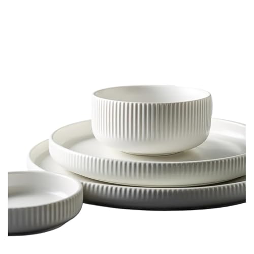 geschirrset Keramik Matt Glasiert Salat Gerichte Suppe Schüssel Abendessen Platten Servieren Tablett for Home Restaurant(W 6inch soup bowl) von HNULGVI