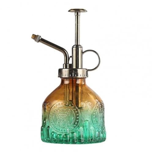 sprühflasche 1 Stück Glas-Bewässerungssprühflasche, Vintage-Glas-Kunststoff-Top-Pumpdose, Sprühflasche for Pflanzen, for Zimmerpflanzen(A Gradient Brown) von HNULGVI