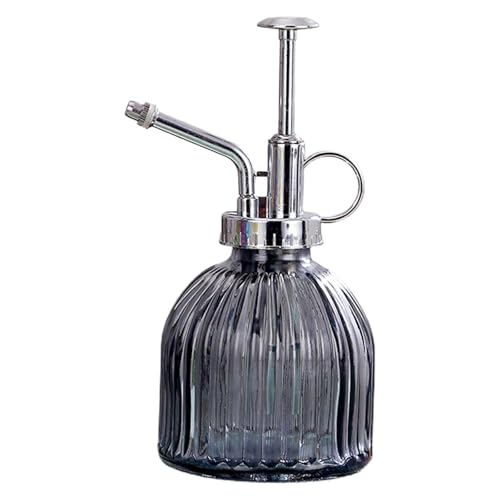 sprühflasche 1 Stück Glas-Bewässerungssprühflasche, Vintage-Glas-Kunststoff-Top-Pumpdose, Sprühflasche for Pflanzen, for Zimmerpflanzen(D Dark Gray) von HNULGVI