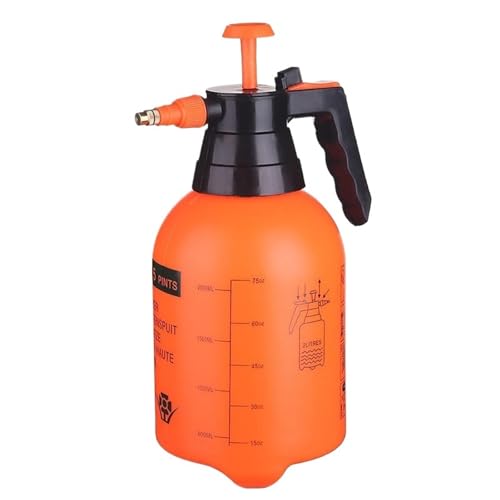 sprühflasche 2-teiliges Handdruck-Wassersprühgerät Trigger-Luftpumpe Gartendesinfektion Sprühflasche Autoreinigung Gießkanne(1-PCS 2L Red) von HNULGVI
