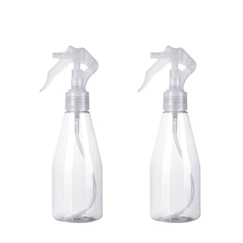 sprühflasche 200ml Kunststoff Reinigung Hand Trigger Spray Flasche Garten Wasser Sprayer Refill Reise Container(200ml 2pcs) von HNULGVI