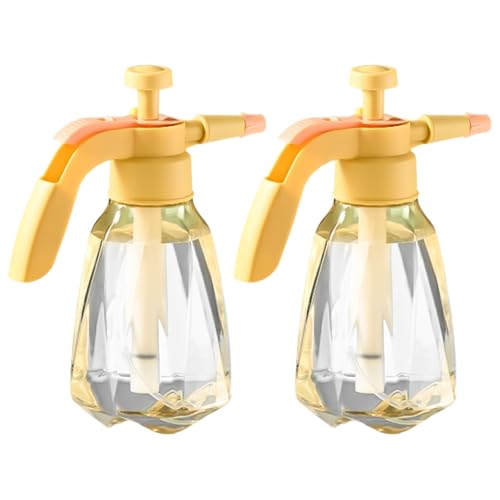sprühflasche Blumensprüher, Druckwasserkanne, 1,5 l, große Kapazität, klare Flasche aus Kunststoff for Gartenbedarf im Freien(2pcs B) von HNULGVI