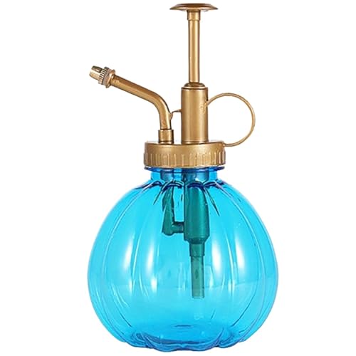 sprühflasche Kunststoff Kürbis Form Sukkulente Blume Anhebung Vintage Sprinkler Topf Gartenarbeit Presse Garten Sprayer Decor(Blue) von HNULGVI
