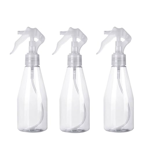 sprühflasche Kunststoff-Sprühflasche, 200 ml, klar, nachfüllbar, Trigger-Sprühzerstäuber, for Gartenarbeit, Küche, Haarpflege(200ml 3pcs) von HNULGVI