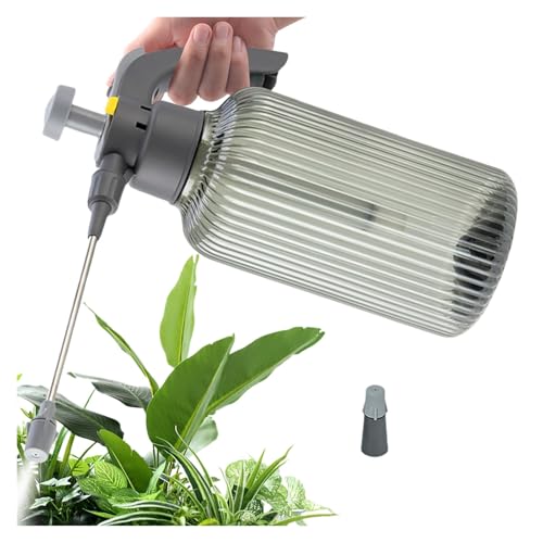 sprühflasche Luftdrucksprüher Handpumpe Trigger Sprühflasche Pflanze Mister gehalten Handheld(Grey) von HNULGVI