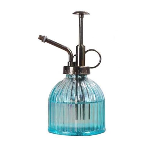 sprühflasche Vintage Handdruck-Bewässerungssprüher Kürbisform Pflanzenblumen-Wassersprüher Kleine Glassprühflasche Gartenbedarf(Blue) von HNULGVI