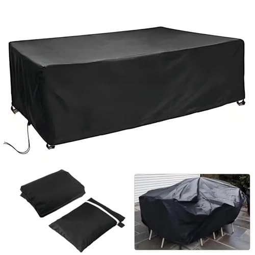 HNYDM Gartenmöbel Abdeckung Winterfest, 80x80x70cm/LxWxH Multi Größe 600D Abdeckplane Gartenmöbel Wasserdicht Schutzhülle Gartenmöbel Terrasse Gartenmöbel Abdeckungen für Gartenmöbel Sets Tische von HNYDM