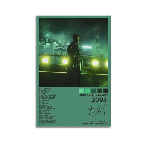 HNYDM Yeat Album-Poster, Kunstdekoration, Wandposter, Dekoration, Innenposter, Druck, Dekoration, Bar, Restaurant, Dekoration, Ästhetik, Poster, Wohnzimmer, Poster, 30 x 45 cm, ungerahmter Stil HNYDM Yeat Album-Poster, Kunstdekoration, Wandposter, Dekoration, Innenposter, Druck, Dekoration, Bar, Restaurant, Dekoration, Ästhetik, Poster, Wohnzimmer, Poster, 30 x 45 cm, ungerahmter Stil von HNYDM