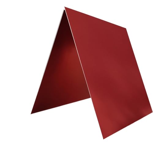 HNZHUXUE Aluminiumplatte, Metallplatten, Aluminium, Verschiedene Farben, Eloxiert, 5052, 1050, 1060, Legierungsblech, Für Dekoration, Lkw-Bau, Verkleidungsbleche/Red/200 * 200 * 0.8 Mm 5Pcs von HNZHUXUE