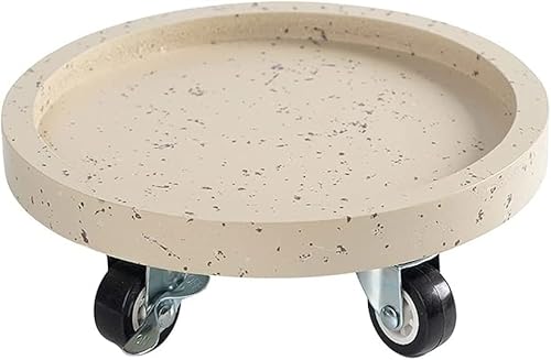 HNZHUXUE Robuster Pflanzenwagen Mit Feststellrädern, Rollender Pflanzenständer In Steinoptik, Runder Pflanzpaletten-Topfwagen Mit Feststellrädern Für Den Innen- Und Außenbereich/Beige/18Cm/7.09In HNZHUXUE Robuster Pflanzenwagen Mit Feststellrädern, Rollender Pflanzenständer In Steinoptik, Runder Pflanzpaletten-Topfwagen Mit Feststellrädern Für Den Innen- Und Außenbereich/Beige/18Cm/7.09In von HNZHUXUE