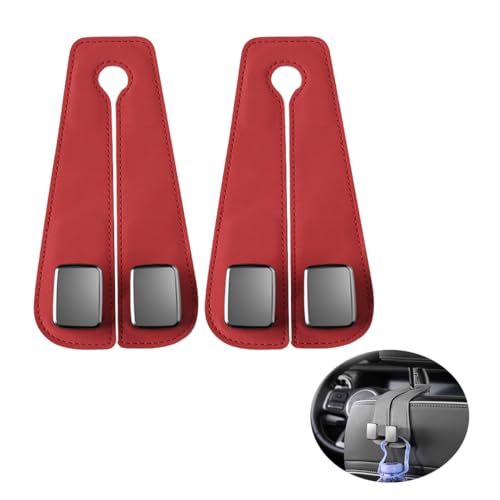 HNZZT Autositzes Rückenlehne Doppelhaken für Fiat Punto I/II (Type 188 176) / Ulysse II (Type 179), Versteckter Aufbewahrungshaken für Autositzes Rückenlehne,Red von HNZZT
