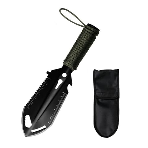 Campingschaufel Multifunktional 9 In 1 Überlebensschaufel Rucksackkörner Hand Trowel Stahlschaufel Mit Fallschirmeschnur von HNsdsvcd