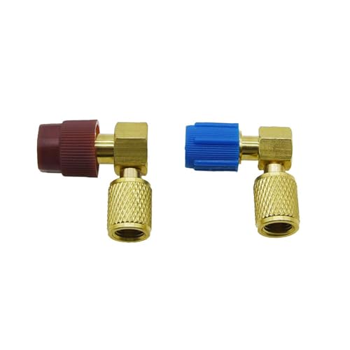 R134A Adapter Set Kühlsysteme Wartungsset Hoch- und Niederdruck Schnellkupplung Adapter Set Messing Textur von HNsdsvcd