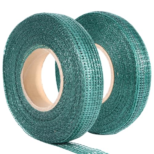 HO-SFSM 2 Stück Baumbefestigung Bindeband, Pflanzenband, 50M X 3CM Baumbindeband, zum Sicheren Binden von Pflanzen, Sträuchern und Setzlingen von HO-SFSM