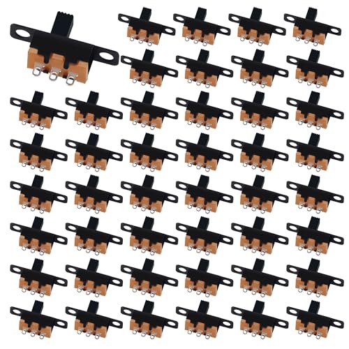 200 Stücke Mini Schiebeschalter, 3 IN 2 Positionen Schiebeschalter, Panel Schiebeschalter EIN/EIN für Verschiedene Instrumente und Geräte von HO-SFSM