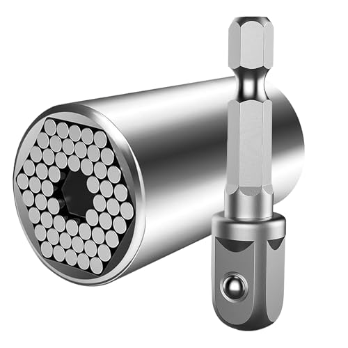 HO-SFSM Universal Nuss Steckschlüssel, Schraubenschlüssel, 7-19 mm, Multifunktional, Handwerkzeuge, Bohrer-Adapter, Reparatur Werkzeuge, Geschenke für Männer HO-SFSM Universal Nuss Steckschlüssel, Schraubenschlüssel, 7-19 mm, Multifunktional, Handwerkzeuge, Bohrer-Adapter, Reparatur Werkzeuge, Geschenke für Männer von HO-SFSM
