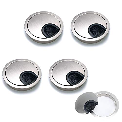 HO2NLE 4er Kabeldurchführung Schreibtisch 60mm Kabeldurchlass Weiß Tischdurchführung Rund Kabeldose für Tisch Office Schreibtische Büro Arbeitsplatten HO2NLE 4er Kabeldurchführung Schreibtisch 60mm Kabeldurchlass Weiß Tischdurchführung Rund Kabeldose für Tisch Office Schreibtische Büro Arbeitsplatten von HO2NLE