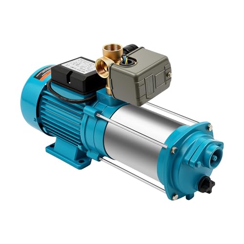 HOARLICN 1300w Gartenpumpe, 9.8bar 4000 L/H Kreiselpumpe Garten Hauswasserwerk Mit Druckschalter Edelstahl Kreiselpumpe Für Teichen, Gärten, Zur Brunnenmodellierung HOARLICN 1300w Gartenpumpe, 9.8bar 4000 L/H Kreiselpumpe Garten Hauswasserwerk Mit Druckschalter Edelstahl Kreiselpumpe Für Teichen, Gärten, Zur Brunnenmodellierung von HOARLICN