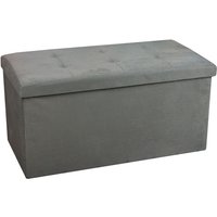 Beweglicher Pouf Abnehmbarer Sitzhocker für den Zugang zu Stauraum. - Grau von HOBAG