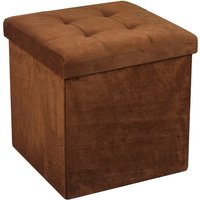 Hobag - Beweglicher Pouf Abnehmbarer Sitzhocker für den Zugang zu Stauraum. - schoko von HOBAG