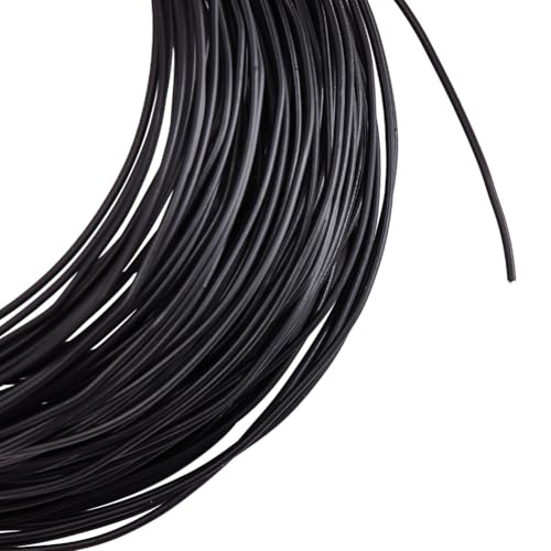 HOBBIESAY 131 Fuß 1.5mm Schwarzer Blumendraht Metall Memory Draht Biegsamer Eloxierter Metalldraht Eisen Basteldraht Bildhauerdraht Flexibler Draht Modellierdraht Für Hut Styling Streifen HOBBIESAY 131 Fuß 1.5mm Schwarzer Blumendraht Metall Memory Draht Biegsamer Eloxierter Metalldraht Eisen Basteldraht Bildhauerdraht Flexibler Draht Modellierdraht Für Hut Styling Streifen von HOBBIESAY