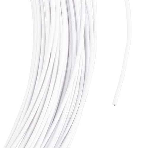 HOBBIESAY 131 Fuß 1.5mm Weißer Blumendraht Metall Memory Draht Biegsamer Eloxierter Metalldraht Eisen Basteldraht Bildhauerdraht Flexibler Draht Modellierdraht Für Hut Styling Streifen HOBBIESAY 131 Fuß 1.5mm Weißer Blumendraht Metall Memory Draht Biegsamer Eloxierter Metalldraht Eisen Basteldraht Bildhauerdraht Flexibler Draht Modellierdraht Für Hut Styling Streifen von HOBBIESAY