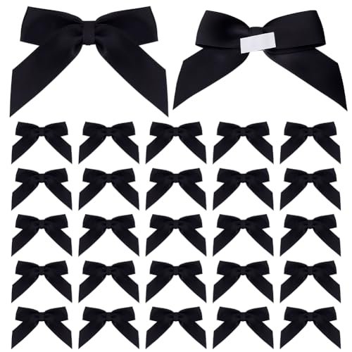 HOBBIESAY 50 Stück Selbstklebende Schwarze Schleifen Kleine Satinbandschleife Winzige Schleife Geschenkverpackung Schleife Zum Nähen Applikationen Basteln Dekoration Haarschmuck Ornament HOBBIESAY 50 Stück Selbstklebende Schwarze Schleifen Kleine Satinbandschleife Winzige Schleife Geschenkverpackung Schleife Zum Nähen Applikationen Basteln Dekoration Haarschmuck Ornament von HOBBIESAY
