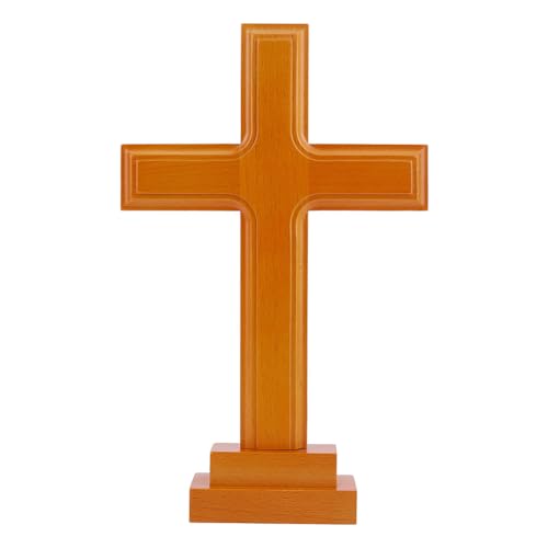 HOBBIESAY Stehendes Kruzifix Kreuz 29.1cm Hölzernes Tischkreuz Ornament Stehend Orange Hölzernes Wandkreuz Mit Ständer Katholisches Kruzifix Kreuz Dekoration Für Die Inneneinrichtung HOBBIESAY Stehendes Kruzifix Kreuz 29.1cm Hölzernes Tischkreuz Ornament Stehend Orange Hölzernes Wandkreuz Mit Ständer Katholisches Kruzifix Kreuz Dekoration Für Die Inneneinrichtung von HOBBIESAY