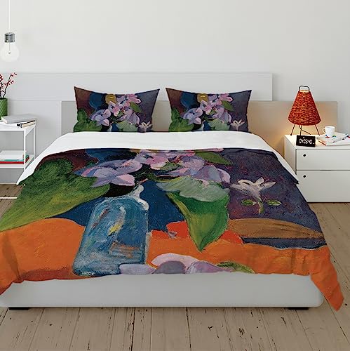 HOBBOY Bunte Florale Bettbezugs-Sets Gauguin-Muster gedrucktes 3-teiliges Bettwäsche-Set Elegante &; seidige Bettwäsche-Sets 2 Kissenbezüge Keine Laken 160x200 cm HOBBOY Bunte Florale Bettbezugs-Sets Gauguin-Muster gedrucktes 3-teiliges Bettwäsche-Set Elegante &; seidige Bettwäsche-Sets 2 Kissenbezüge Keine Laken 160x200 cm von HOBBOY