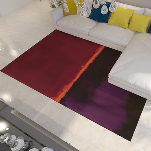 HOBBOY Faltbarer Teppich Minimalistische Ästhetik Abstrakter Farbblockdruck Gemütliche niedrigflorige Fußmatten für Esszimmer Waschküche Büro Küche 180 x 210 cm HOBBOY Faltbarer Teppich Minimalistische Ästhetik Abstrakter Farbblockdruck Gemütliche niedrigflorige Fußmatten für Esszimmer Waschküche Büro Küche 180 x 210 cm von HOBBOY